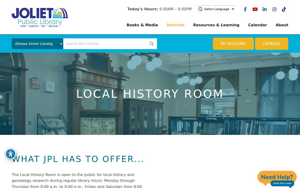 Joliet Public Library history and genealogy resources for Romeoville previous residents